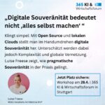 Reality Check ‚digitale Souveränität‘: Weniger Microsoft – zu welchem Preis für IT und Business? (29.4.)